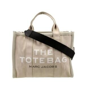 Marc Jacobs Luxury The Tote Bag Canvas & Leather Messenger Bag (MJXX156)